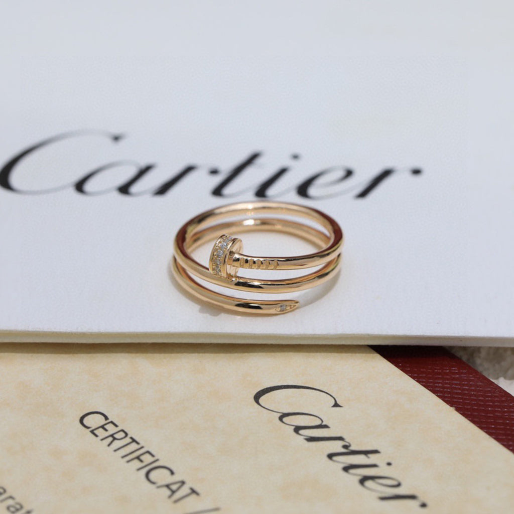 [Elite]JUSTE RING 4.8MM HALF DIAMOND