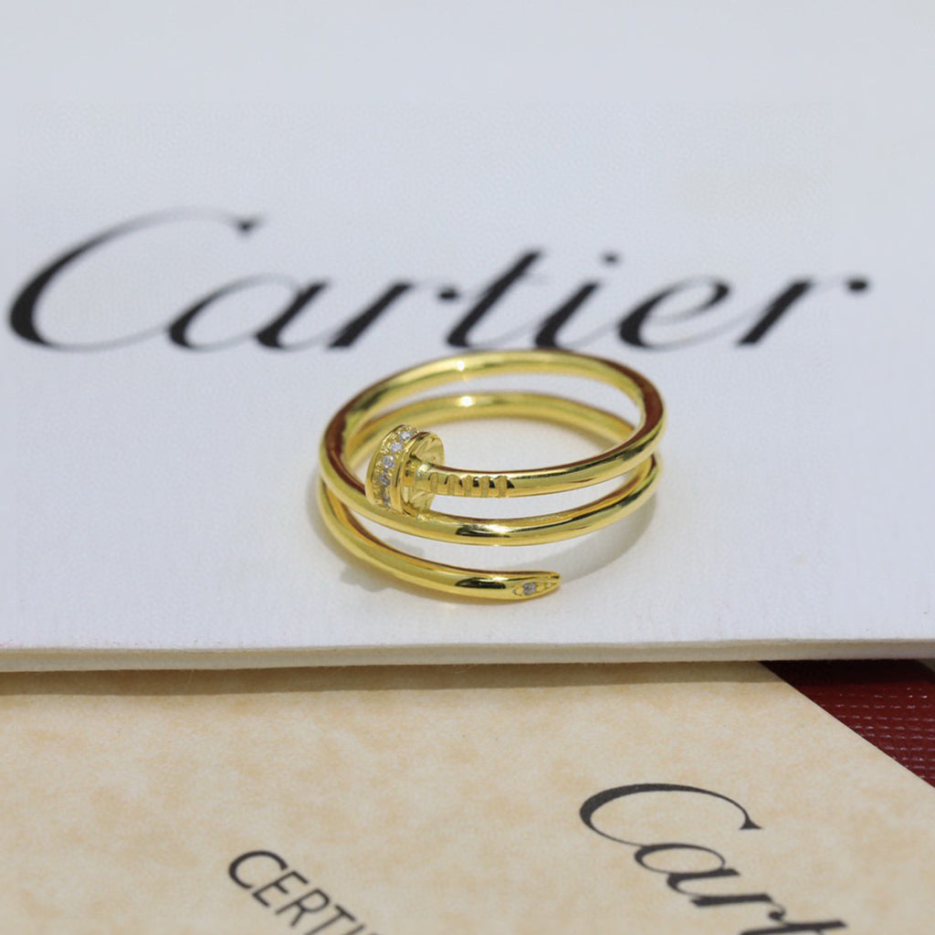 [Elite]JUSTE RING 4.8MM HALF DIAMOND
