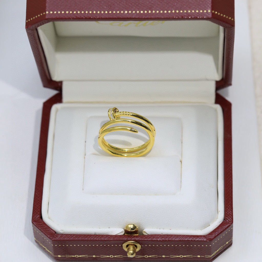 [Elite]JUSTE RING 4.8MM HALF DIAMOND