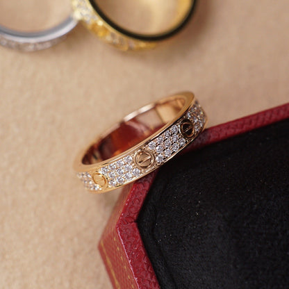 [Elite]LOVE RING 4.0MM DIAMOND PAVED