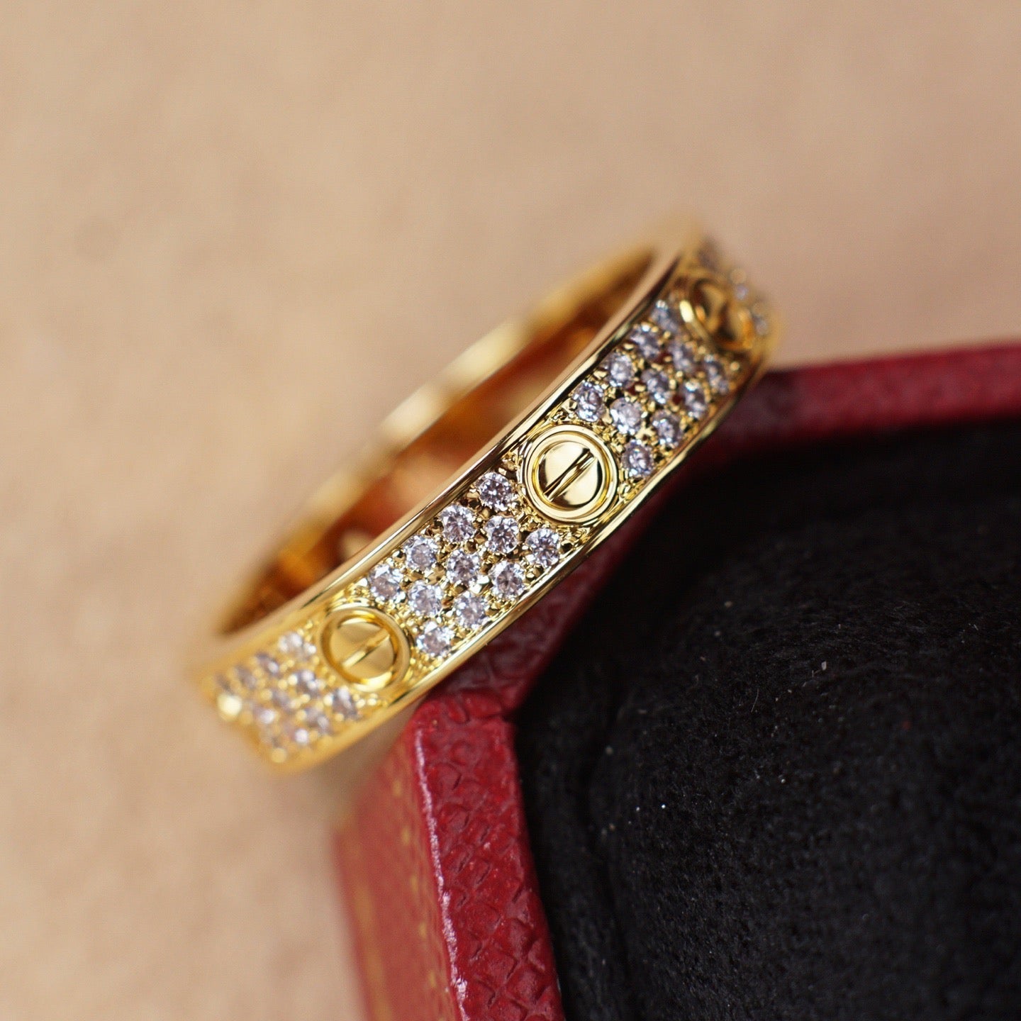 [Elite]LOVE RING 4.0MM DIAMOND PAVED