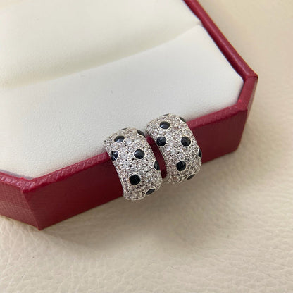 [Elite]PANTHERE MINI FULL DIAMOND EARRINGS