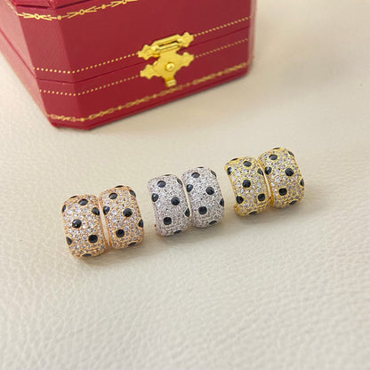 [Elite]PANTHERE MINI FULL DIAMOND EARRINGS