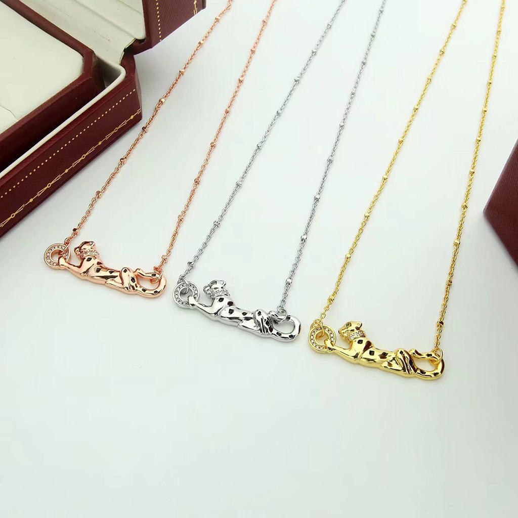 [Elite]PANTHERE FULL DIAMOND NECKLACE