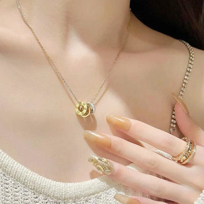 [Elite]LOVE 6 DIAMOND PENDANT NECKLACE