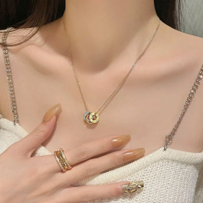 [Elite]LOVE 6 DIAMOND PENDANT NECKLACE