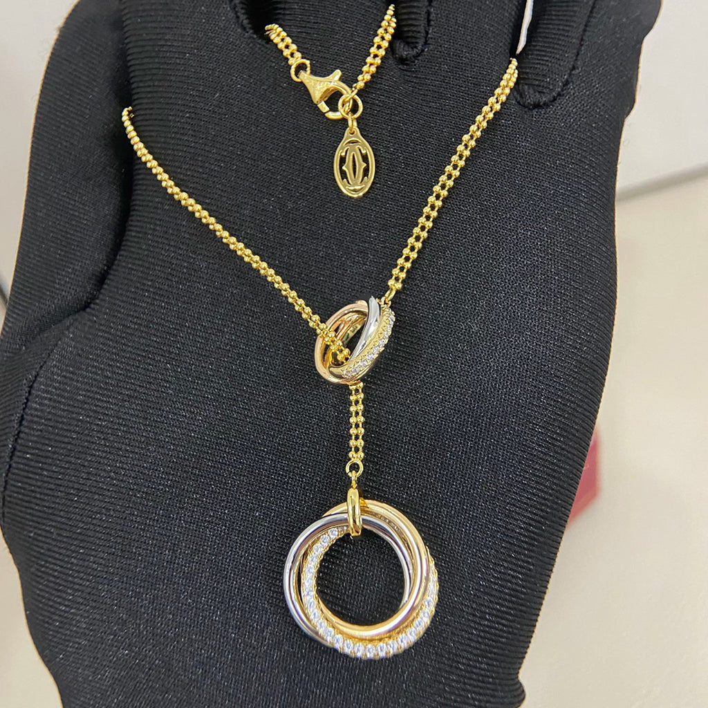 [Elite]TRINITY DIAMONDS NECKLACE