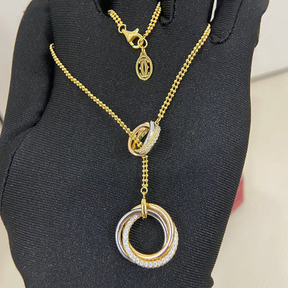 [Elite]TRINITY DIAMONDS NECKLACE