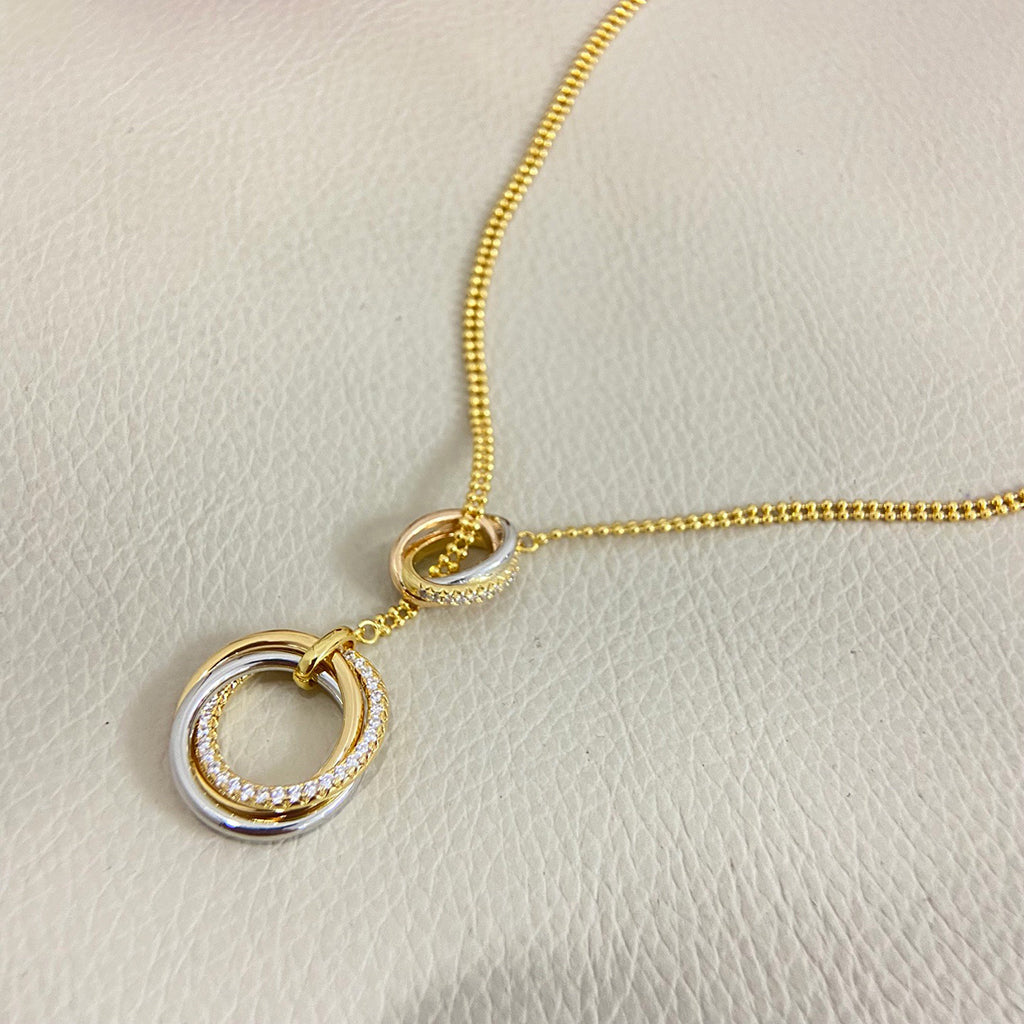 [Elite]TRINITY DIAMONDS NECKLACE