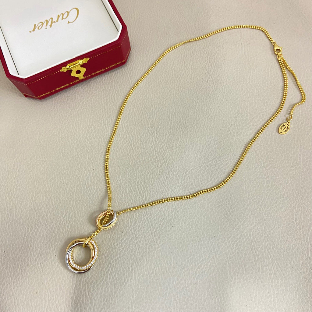 [Elite]TRINITY DIAMONDS NECKLACE