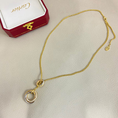 [Elite]TRINITY DIAMONDS NECKLACE