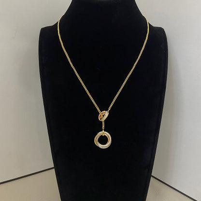 [Elite]TRINITY DIAMONDS NECKLACE