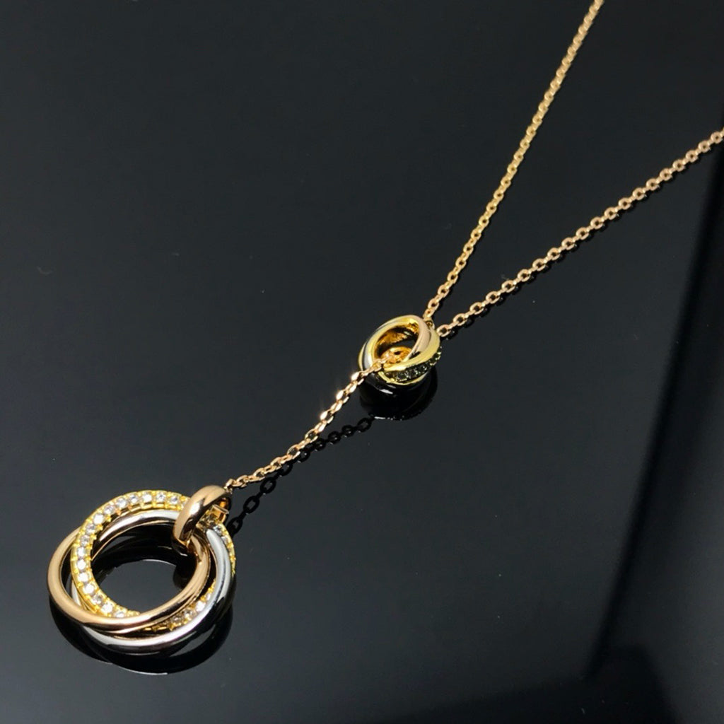 [Elite]TRINITY DIAMONDS NECKLACE