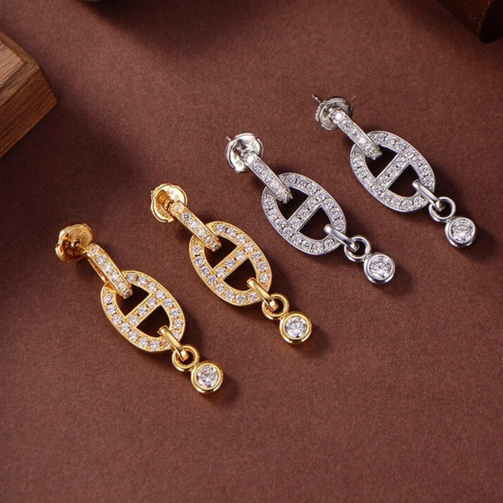 [Elite]HM CHAINE DIAMOND EARRINGS