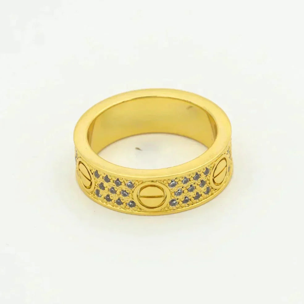 [Elite]LOVE RING 5.5MM DIAMONDS PAVED