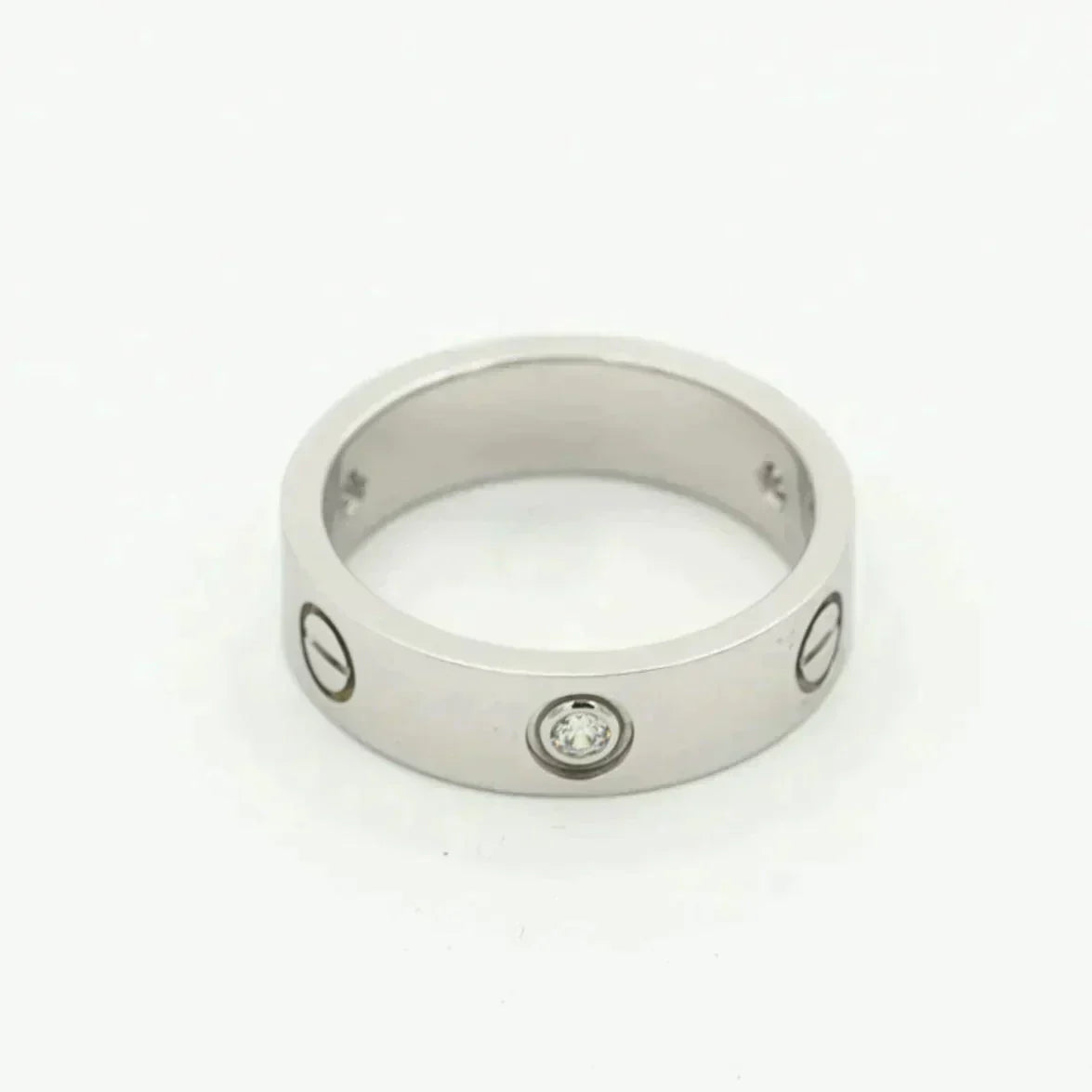 [Elite]LOVE RING 5.5MM 3 DIAMONDS SILVER
