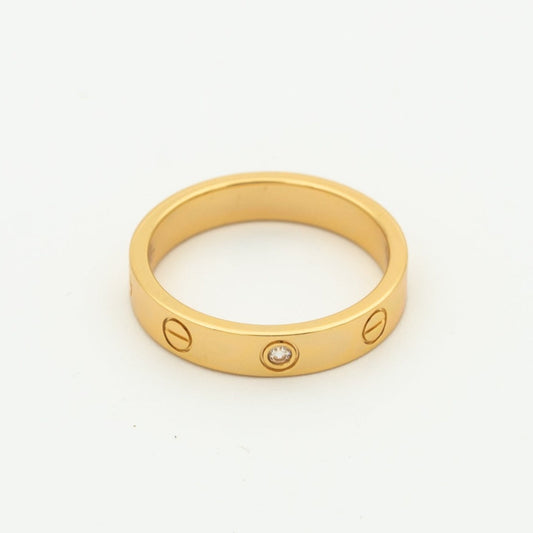 [Elite]LOVE RING 4MM 1 DIAMOND PINK GOLD