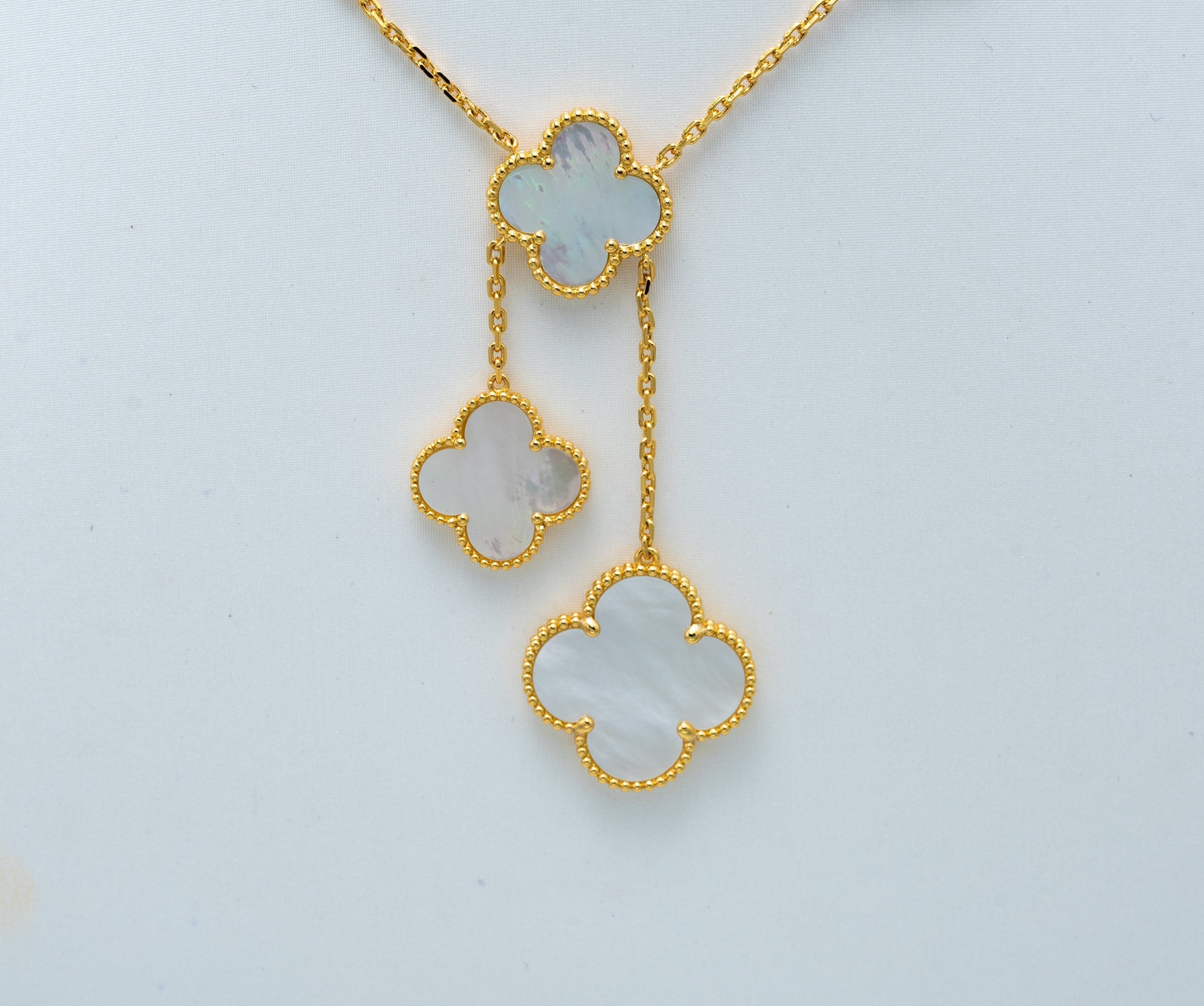 [Elite]CLOVER MOTHER OF PEARL NECKLACE 6 MOTIF