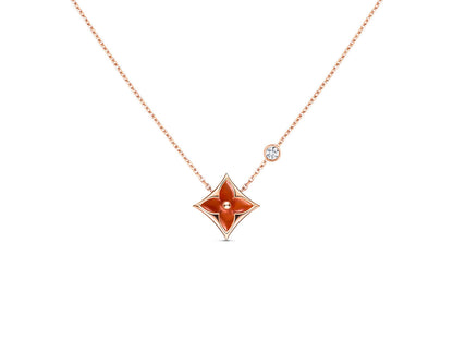 [Elite]STAR NECKLACE PINK GOLD 1 DIAMOND