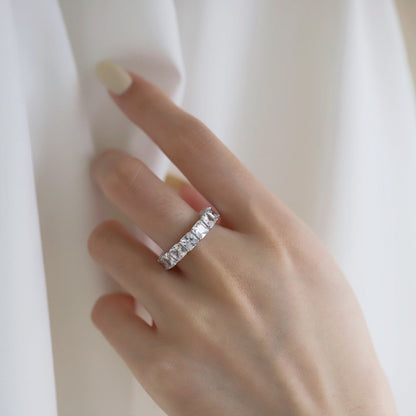 [Elite]Elegant Princess Cut Tennis Ring