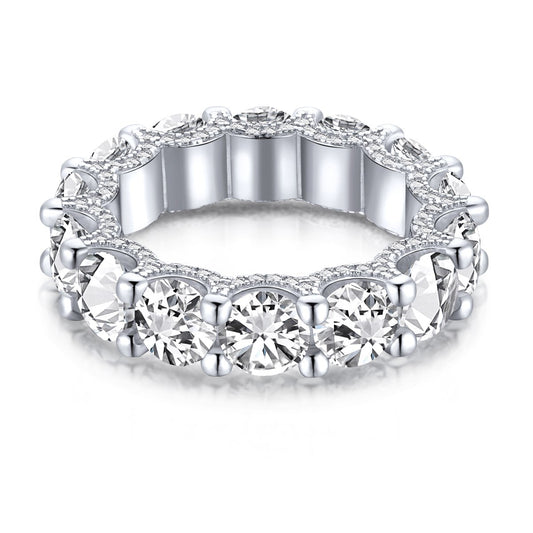 [Elite]Gorgeous Round Cut Tennis Ring