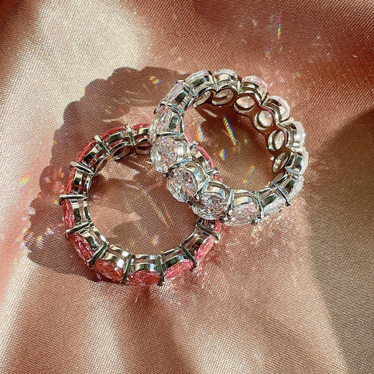 [Elite]Dainty Elongated Cushion Cut Tennis Ring