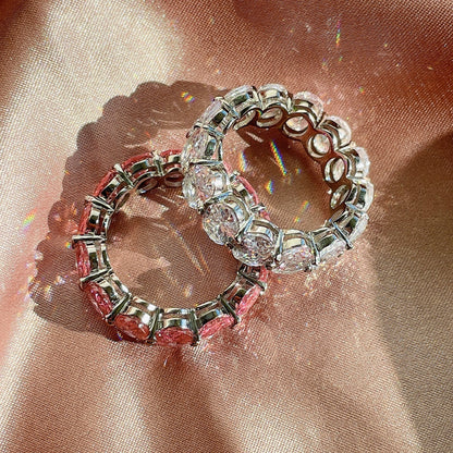 [Elite]Dainty Elongated Cushion Cut Tennis Ring