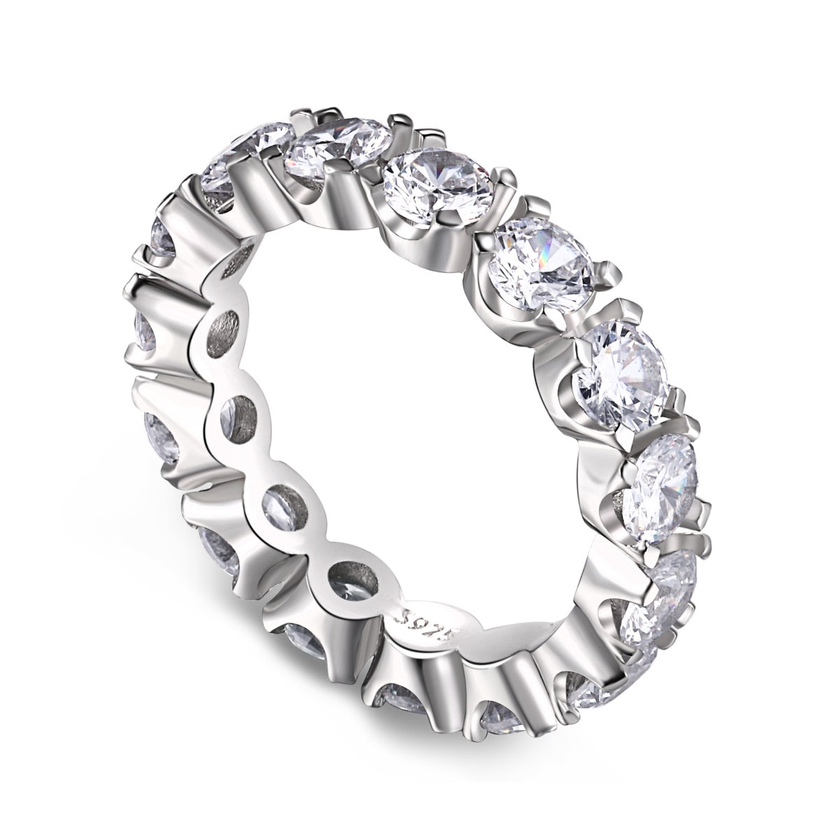 [Elite]Eternity Round Cut Tennis Ring