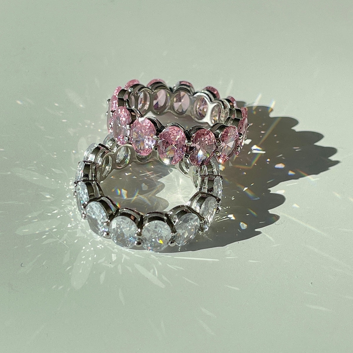 [Elite]Dainty Elongated Cushion Cut Tennis Ring