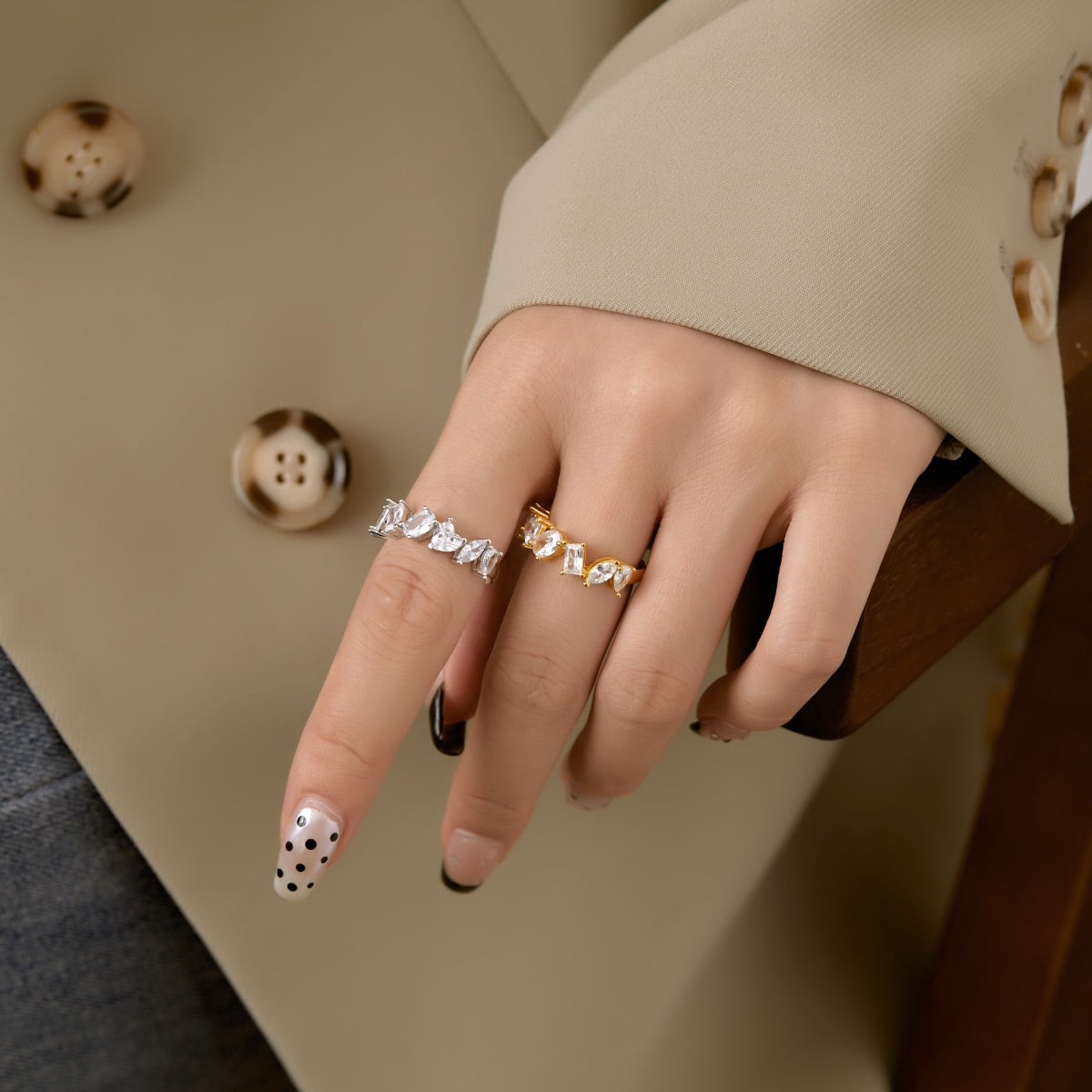 [Elite]Delicate Multi Cut Ring