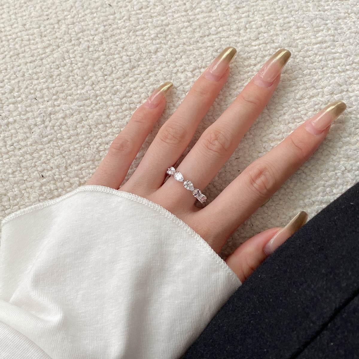 [Elite]Exquisite Pear Cut Tennis Ring