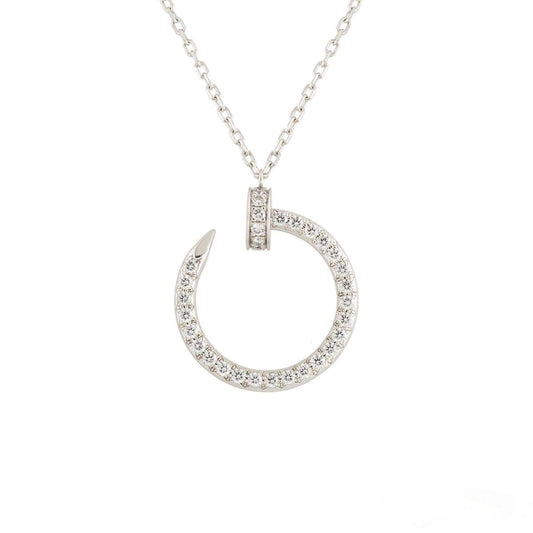 [Elite]JUSTE NECKLACE SILVER DIAMONDS