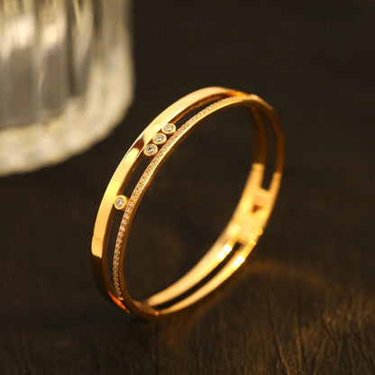 [Elite]Move Romane Diamond Bangle Bracelet