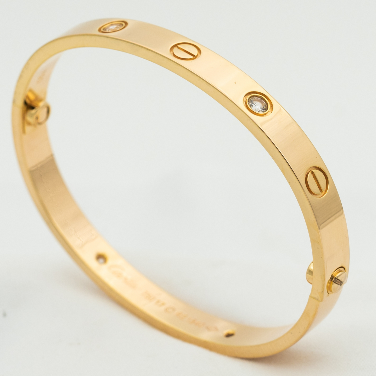 [Elite]LOVE BRACELET 6.1MM 4 DIAMONDS