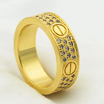 [Elite]LOVE RING 5.5MM DIAMONDS PAVED