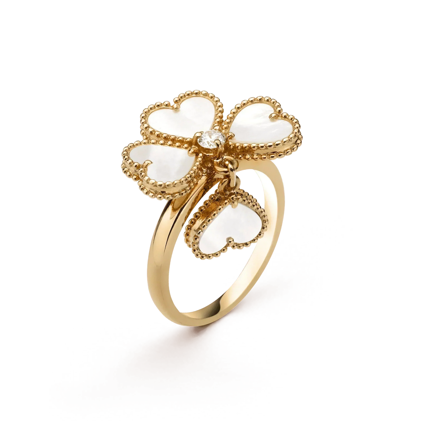 [Elite]SWEET CLOVER WHITE MOP RING