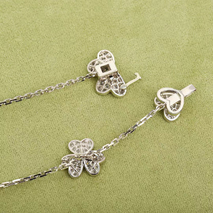 [Elite]FRIVOLE SILVER 9 FLOWERS NECKLACE