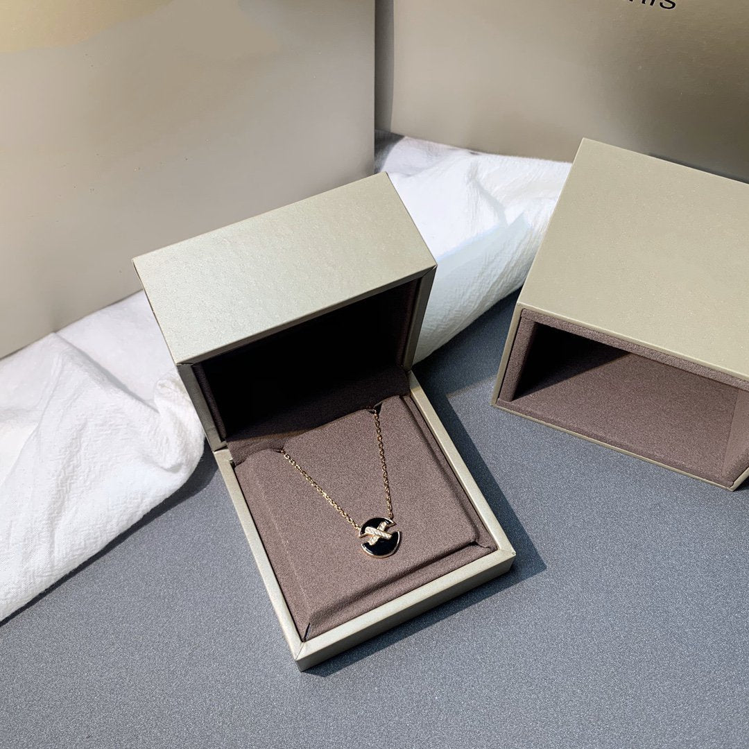 [Elite]JEUX DE PINK GOLD DIAMOND NECKLACE