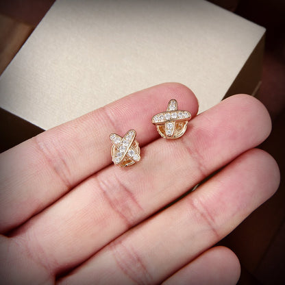 [Elite]JEUX DE GOLD DIAMOND EARRINGS