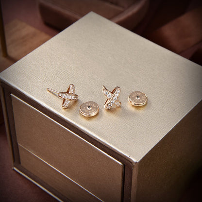 [Elite]JEUX DE GOLD DIAMOND EARRINGS