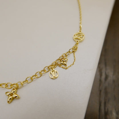 [Elite]BLOOMING SUPPLE NECKLACE BRASS