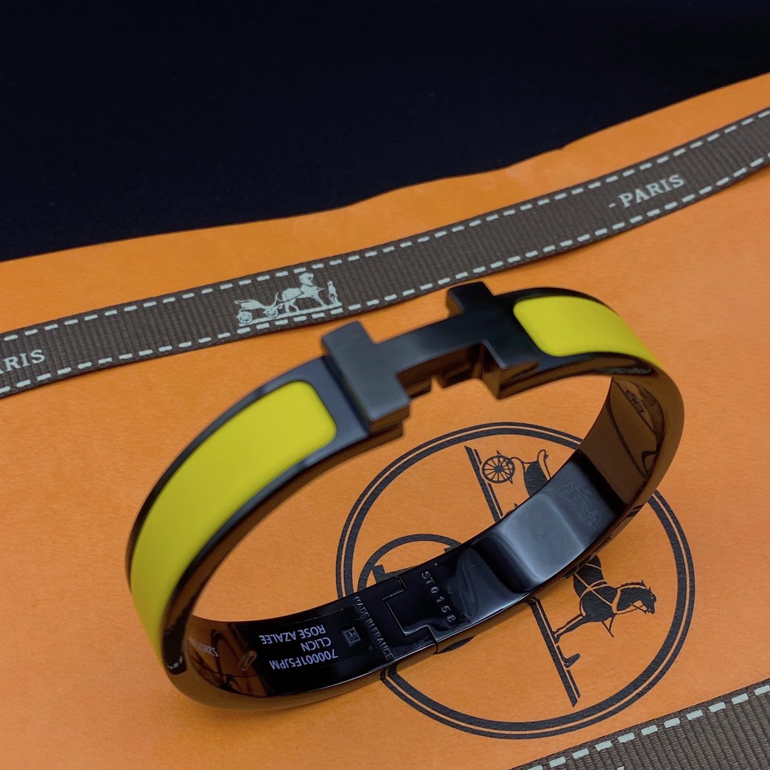 [Elite]CLIC HM SO BLACK YELLOW BRACELET
