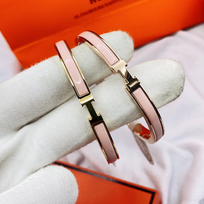 [Elite]CLASSIC HM CLIC  PINK 8MM ENAMEL BRACELET