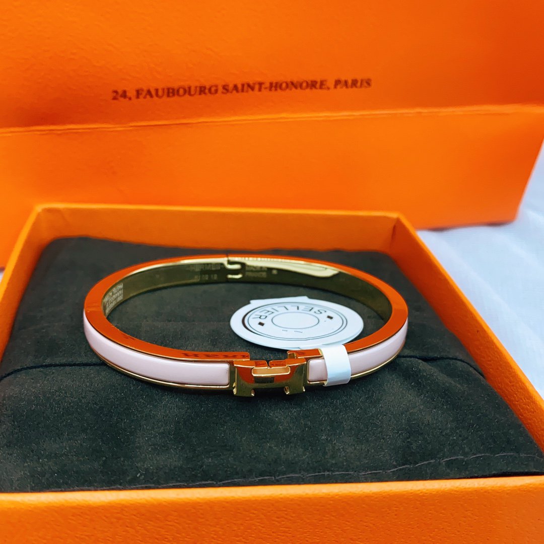 [Elite]CLASSIC HM CLIC  PINK 8MM ENAMEL BRACELET