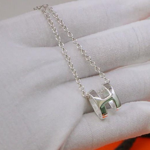 [Elite]HM NECKLACE H LETTER OVAL SERIES
