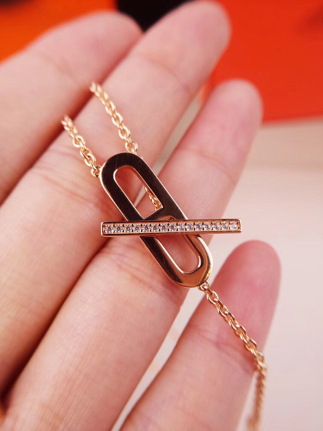 [Elite]HM FIRE PIG NOSE NECKLACE TRENDY STREET