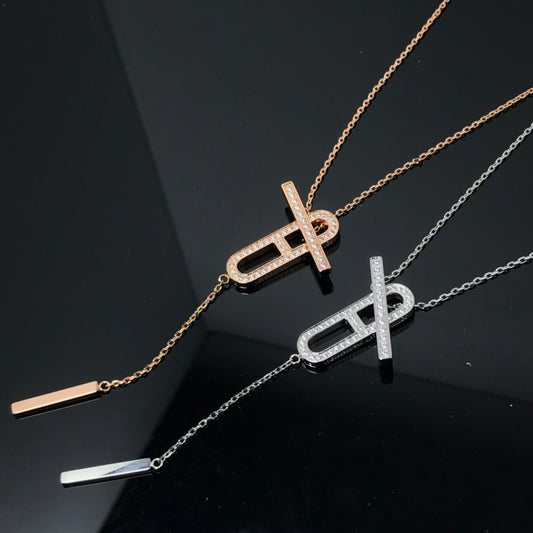 [Elite]HM NECKLACE PLATINUM ROSE GOLD DIAMOND