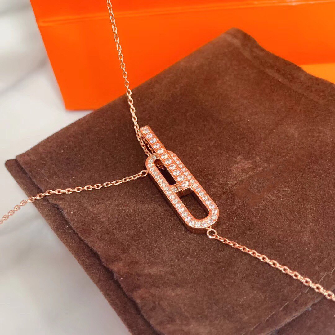 [Elite]HM NECKLACE PLATINUM ROSE GOLD DIAMOND