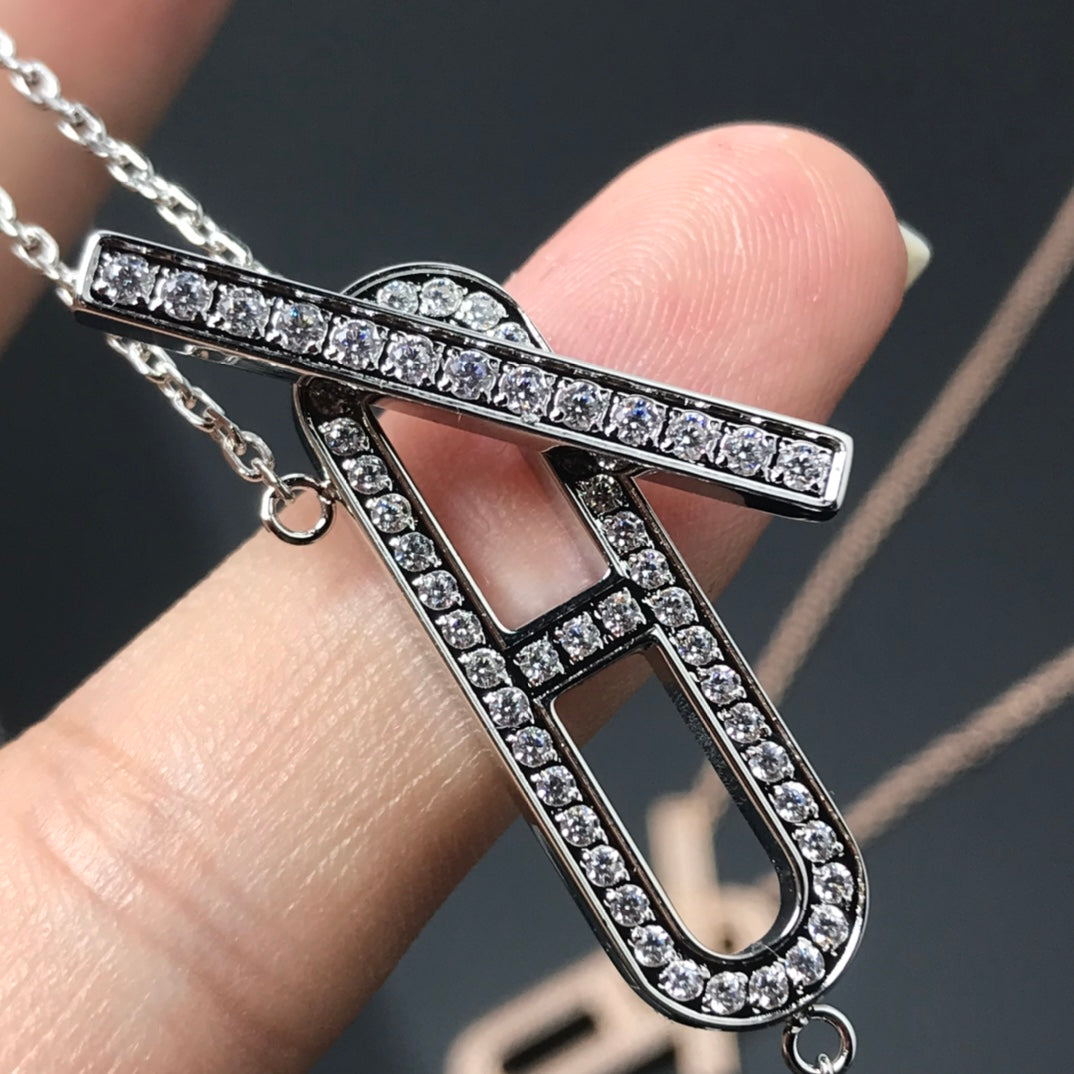 [Elite]HM NECKLACE PLATINUM ROSE GOLD DIAMOND