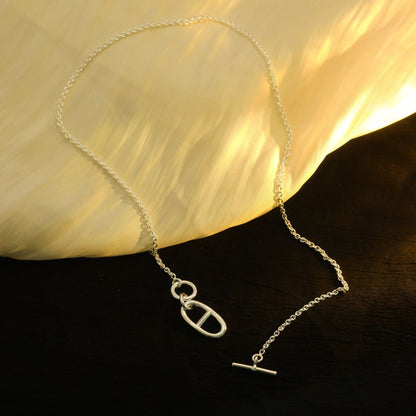 [Elite]HM CHAINE D'ANCRE PENDANT NECKLACE STERLING SILVER